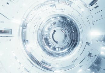 white futuristic background