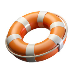 life buoy on white background