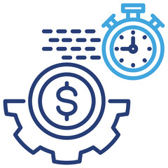 Obraz premium Efficiency Dual Tone Icon