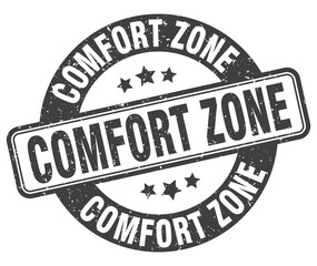 comfort zone stamp. comfort zone label. round grunge sign