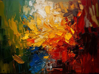 Oil Painting-Style Abstract Texture