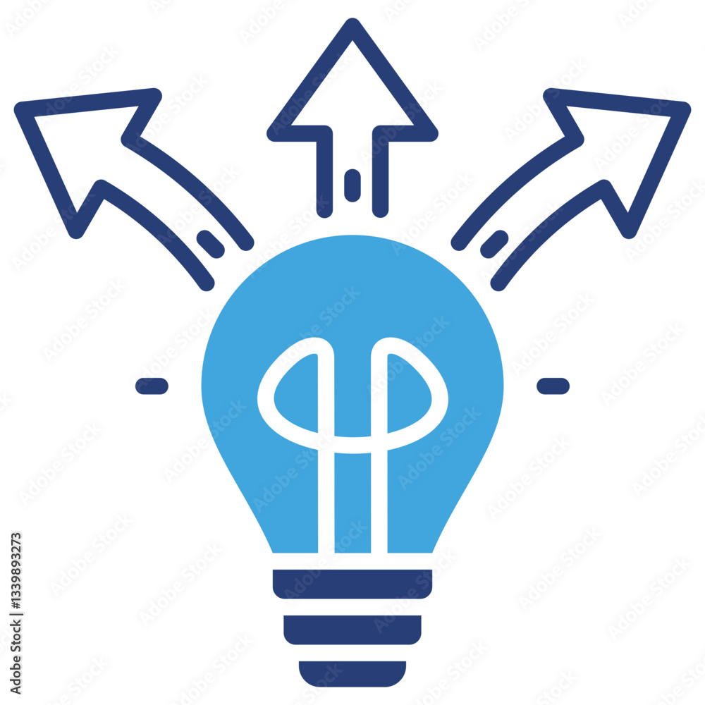 Poster pivoting two color icon