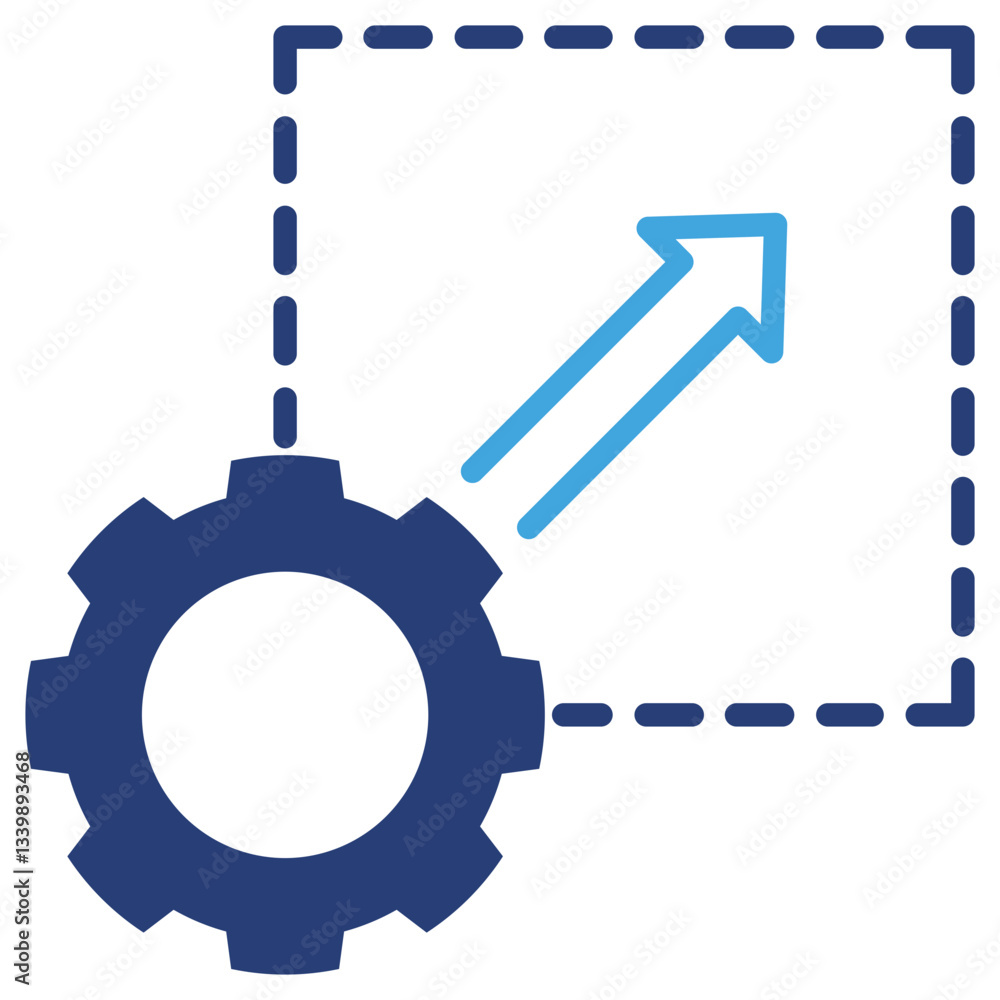 Poster scalability two color icon