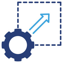 Scalability Two Color Icon