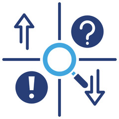 Swot Analysis Two Color Icon
