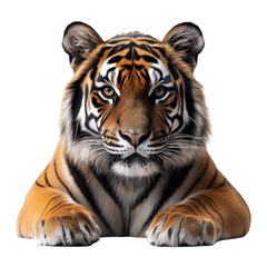 Fototapeta premium Tiger isolated on transparent background.PNG