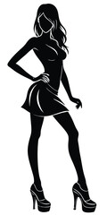 Silhouette of a woman