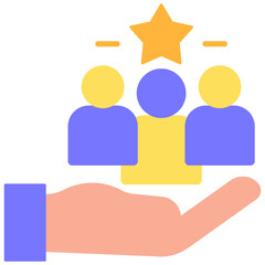 Teamwork icon for website, application, printing, document, poster design, etc