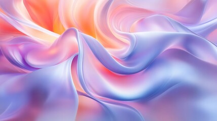 Fototapeta premium Abstract Pastel Swirls of Color Flowing Smoothly