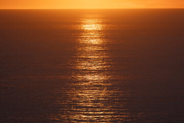 Obraz premium Sunset over the Pacific Ocean on the Southern Oregon Coast. 