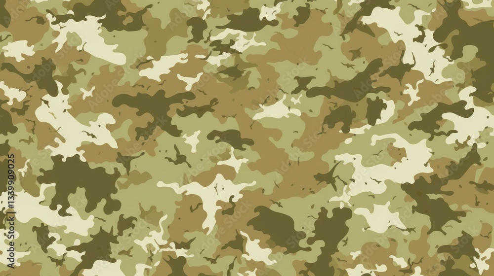 Poster dive into the world of style with this vector camouflage seamless pattern, perfect for trendy design
