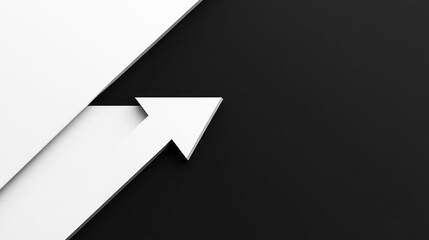A sleek black leftpointing arrow icon on a clean white background, signaling direction with a modern touch.