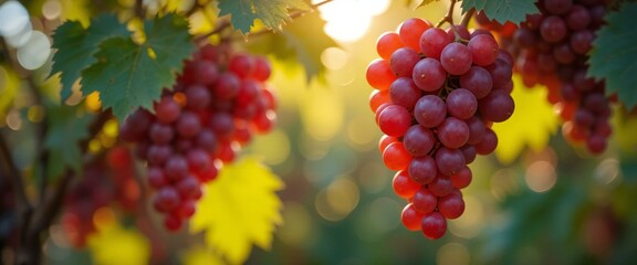 Close-up of Grapes on Tree.