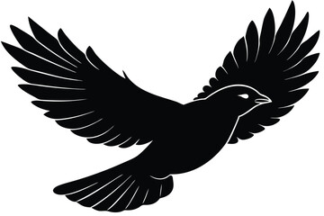 Obraz premium Bird silhouette illustration