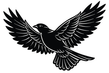 Obraz premium Bird silhouette illustration
