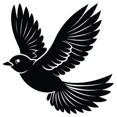 flying bird silhouette