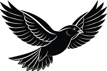 Obraz premium silhouettes bird flying