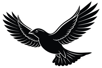 Obraz premium bird flying in silhouette