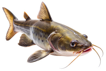 Fototapeta premium Wels catfish isolated on transparent background
