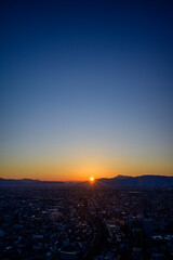 岐阜市の夕焼け