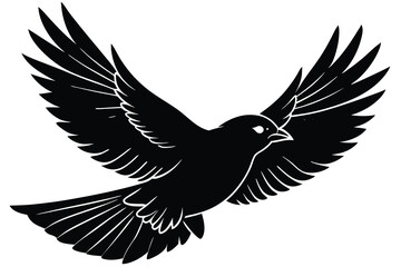 Obraz premium bird flying in silhouette