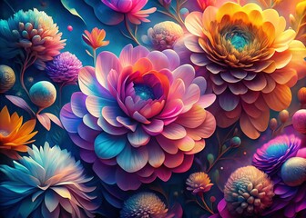 Abstract Floral Gradient: Close-up of Blending Petals and Soft Hues