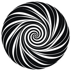black and white spiral