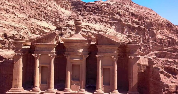 Exploring Petra by Drone: A Stunning Aerial View of Jordan&rsquo;s Ancient Wonder Amidst the Vast Deser