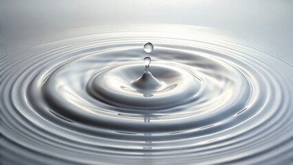 Abstract White Liquid Ripple Effect Background - Modern Minimalist Design Texture