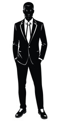 business man silhouette design