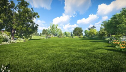 Obraz premium Photo Realistic Image Of Fresh Beautiful Landscap C2d2f709-e 1293