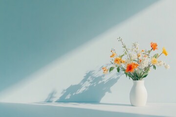 Realistic Photograph A Vase Filled With Vibrant F F1df8292-b 1378