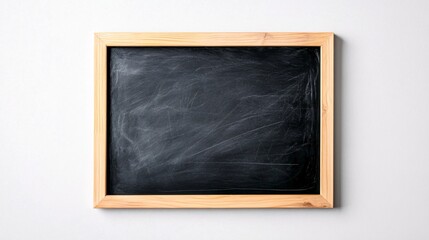 Blank Blackboard with Wooden Frame for Creative Writing