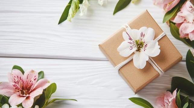 Small Gift Card That Comes With Flowers On A Whit Deaa8c72-7 1545