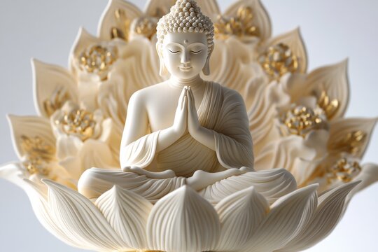 The Sculpture Depicts The Buddha In A Meditative A2cfb3c7-b 1760