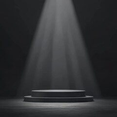 Dark Minimalist Podium Display Stage