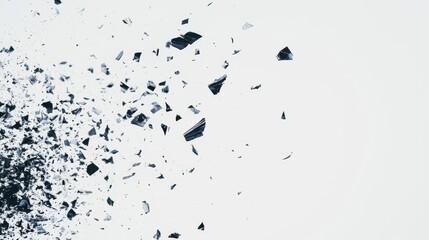 Thrown Small Confetti On A Plain White Background Bc328550-9 1791