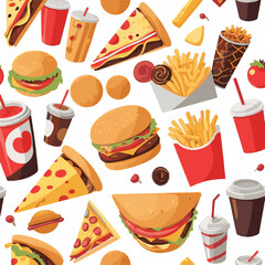 fastfood, fast, snack, meal, food, lunch, burger, dinner, background, delicious, meat, american, menu, unhealthy, restaurant, isolated, cheeseburger, junk, set, hamburger, fat, sandwich, tasty, eat, c