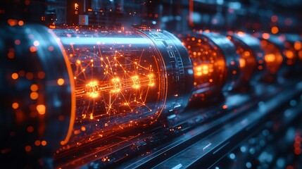 A scientific visualization of advanced sodium ion battery cells, showcasing atomic structures, charge flow, and energy storage potential. Glowing scientific render, ultra detailed, futuristic energy
