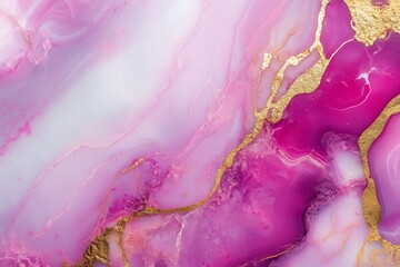 Luxurious pink and gold marble texture with elegant abstract patterns
