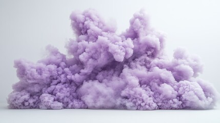 Fototapeta premium Lavender Cloud Explosion: A Study in Pastel Hues and Textural Contrast