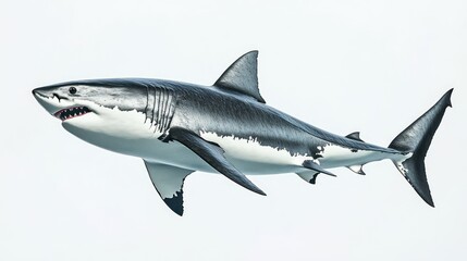Fototapeta premium A large aquatic predator with sharp teeth and streamlined body perfect for marine life studies
