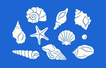 Vector simple minimal illustration of shells
