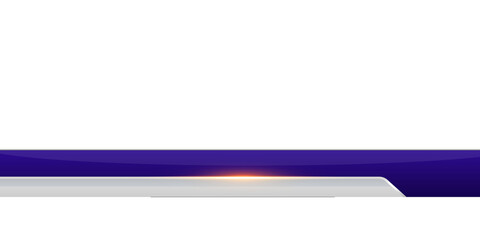 Professional Broadcast Lower third Design Template on a Transparent Background
