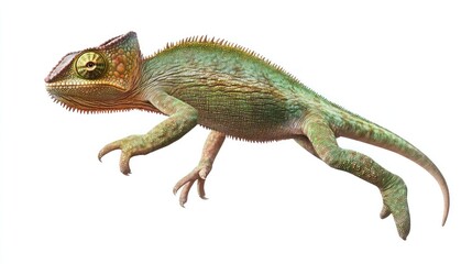 Naklejka premium A vibrant reptile with striking features and a textured body ideal for nature wildlife and e