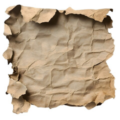 Fototapeta premium Old paper texture on clear transparent background cut out