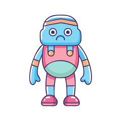 Fototapeta premium cartoon, 3d, vector, illustration, character, halloween, people, boy, monster, person, funny, smiling, toy, icon, robot, clown, art, design, rasta