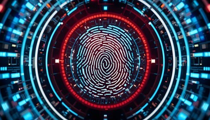 Fingerprint Scan with Futuristic Technology Interface for Security and Verification