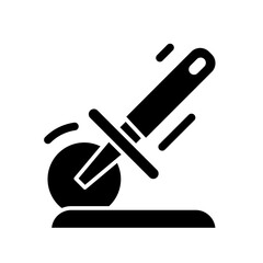Pizza slicer icon design template