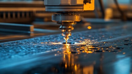 Industrial Water Jet Cutting Metal Precision
